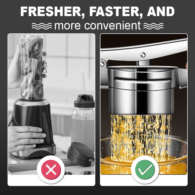 📢📢49%  OFF !! ⏰AEX Multifunctional Stainless Steel Potato, Juice & Food Press