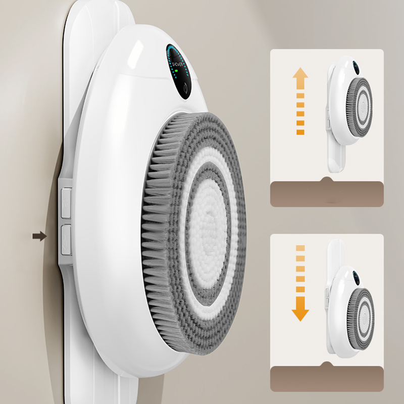 Wall-Mounted Electric Back Scrubber for Shower