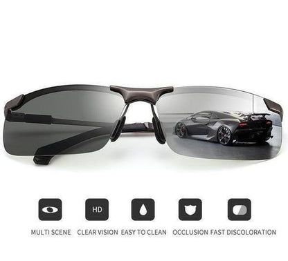 2026Photochromic Sunglasses with Anti-glare Polarized Lens（50% OFF）