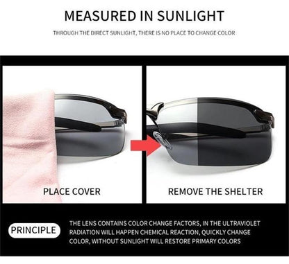 2026Photochromic Sunglasses with Anti-glare Polarized Lens（50% OFF）