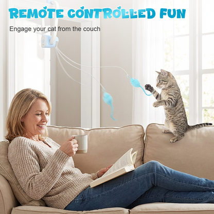 Interactive Remote Control Hanging Cat Toy