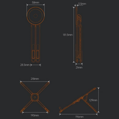 4-in-1 Multifunctional Magnetic Device Stand