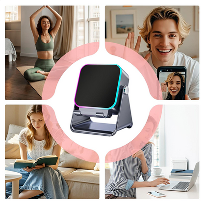 5-in-1 wireless Bluetooth speaker with induction function and adjustable cell phone holder