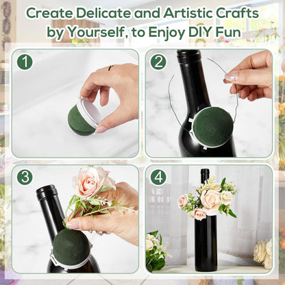 Floral Foam Kit for Wine Bottle and Wedding Decoration