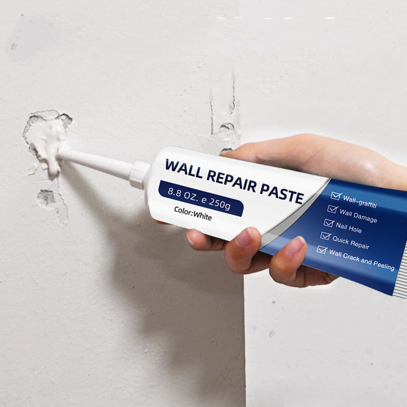 【Father's Day Gift】Drywall Patch Repair Kit with 250g Quick-Drying Wall Mending Agent, Multi-Functional Heavy-Duty Concrete Sealant, Waterproofing Adhesive Caulk, Self-Adhesive Paste