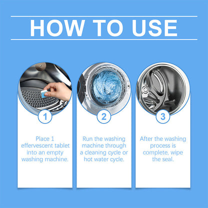 📢📢Buy 3 Get 2 Free !! ⏰Powerful Washing Machine Cleaner Tablets - 12 Counts