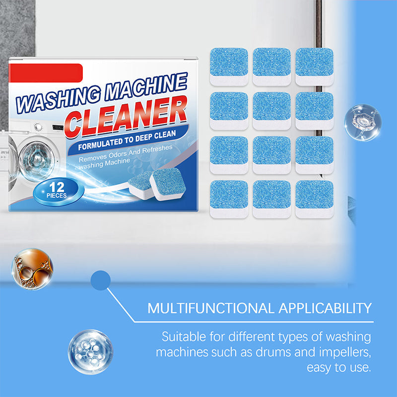 📢📢Buy 3 Get 2 Free !! ⏰Powerful Washing Machine Cleaner Tablets - 12 Counts