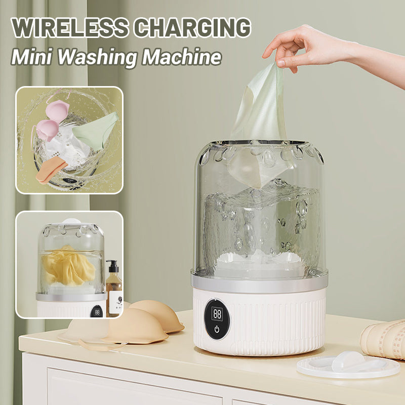 🎉 New Year's Gift – 50% OFF! 🧺 Wireless Mini Washing Machine for Underwear: Deep Cleaning + Bacteria Reduction – Safer than Hand Washing!