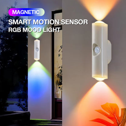 Magnetic Smart Motion Sensor with RGB Lighting – Customizable Ambience ✨