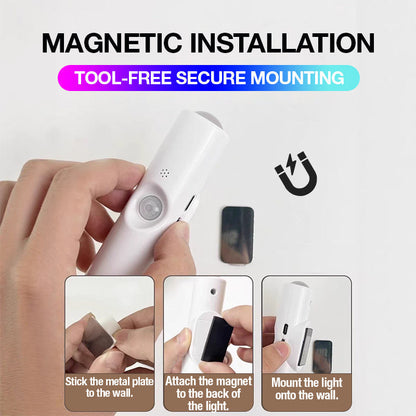 Magnetic Smart Motion Sensor with RGB Lighting – Customizable Ambience ✨