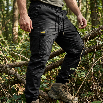 👖 50% OFF NOW!🛠️ Men's Workwear Cargo Sweatpants – Tapered Joggers & Drawstring – Multi-Pocket Streetwear 🔥