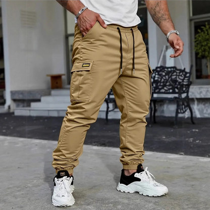 👖 50% OFF NOW!🛠️ Men's Workwear Cargo Sweatpants – Tapered Joggers & Drawstring – Multi-Pocket Streetwear 🔥