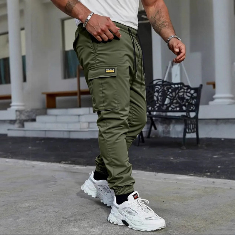 👖 50% OFF NOW!🛠️ Men's Workwear Cargo Sweatpants – Tapered Joggers & Drawstring – Multi-Pocket Streetwear 🔥