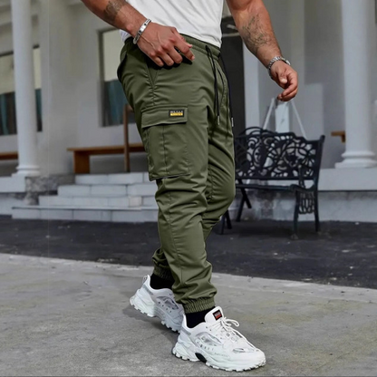 👖 50% OFF NOW!🛠️ Men's Workwear Cargo Sweatpants – Tapered Joggers & Drawstring – Multi-Pocket Streetwear 🔥