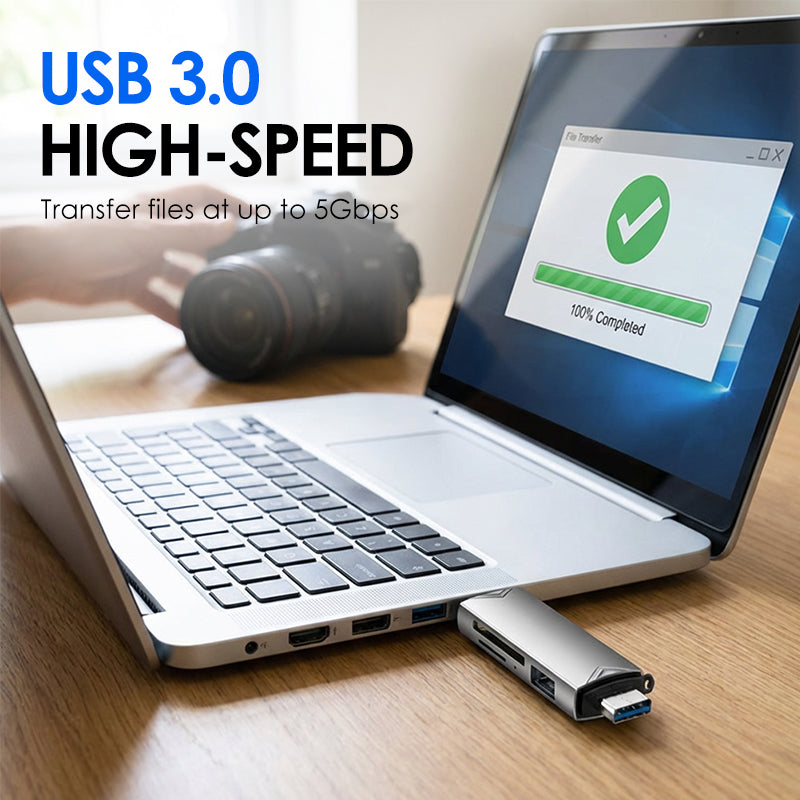 📢📢50% OFF !!!⏰6-in-1 USB 3.0 OTG Card Reader