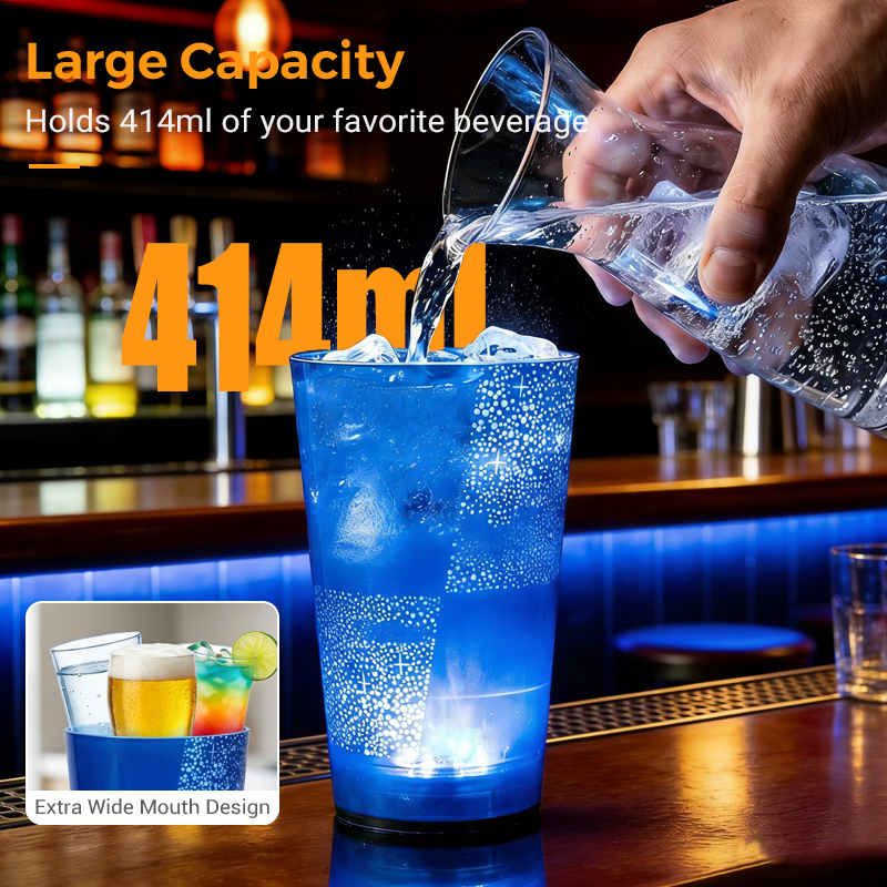 🔈🔈60% OFF🥤Water-activated LED light-up cup with straw – For parties, bars & events✨