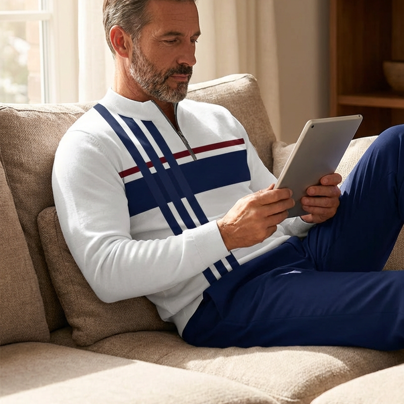 🔈🔈60% OFF🔥Men's Graphic Print Pullover & Pants Set