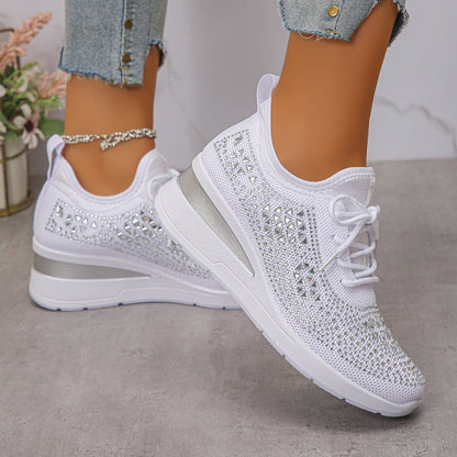 ✨ Walk on Sunshine | 2026 New Arrival Crystal Sneakers | Breathable & Sparkly 🌟【-50% OFF】