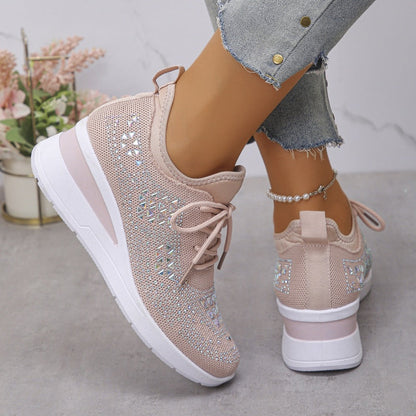 ✨ Walk on Sunshine | 2026 New Arrival Crystal Sneakers | Breathable & Sparkly 🌟【-50% OFF】