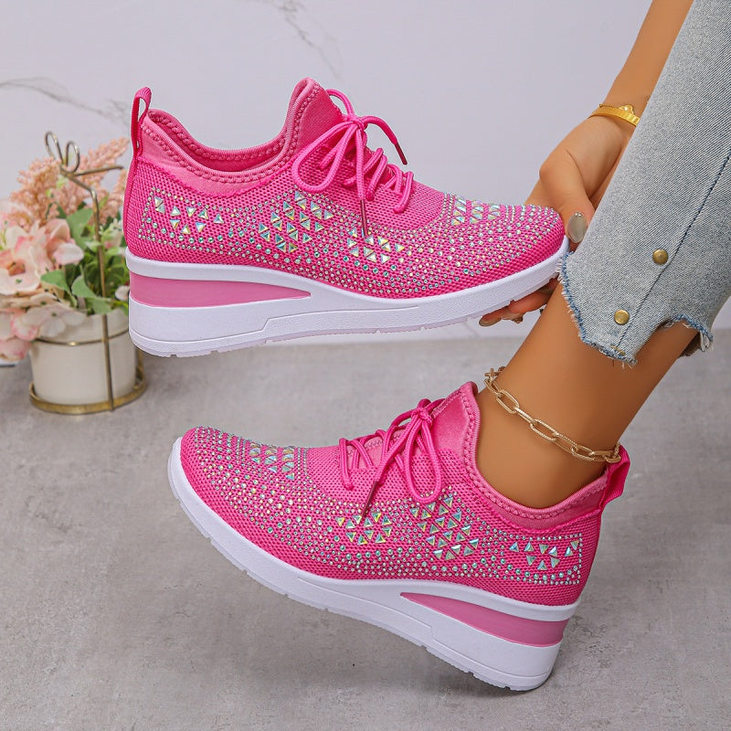 ✨ Walk on Sunshine | 2026 New Arrival Crystal Sneakers | Breathable & Sparkly 🌟【-50% OFF】