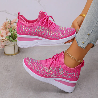 ✨ Walk on Sunshine | 2026 New Arrival Crystal Sneakers | Breathable & Sparkly 🌟【-50% OFF】