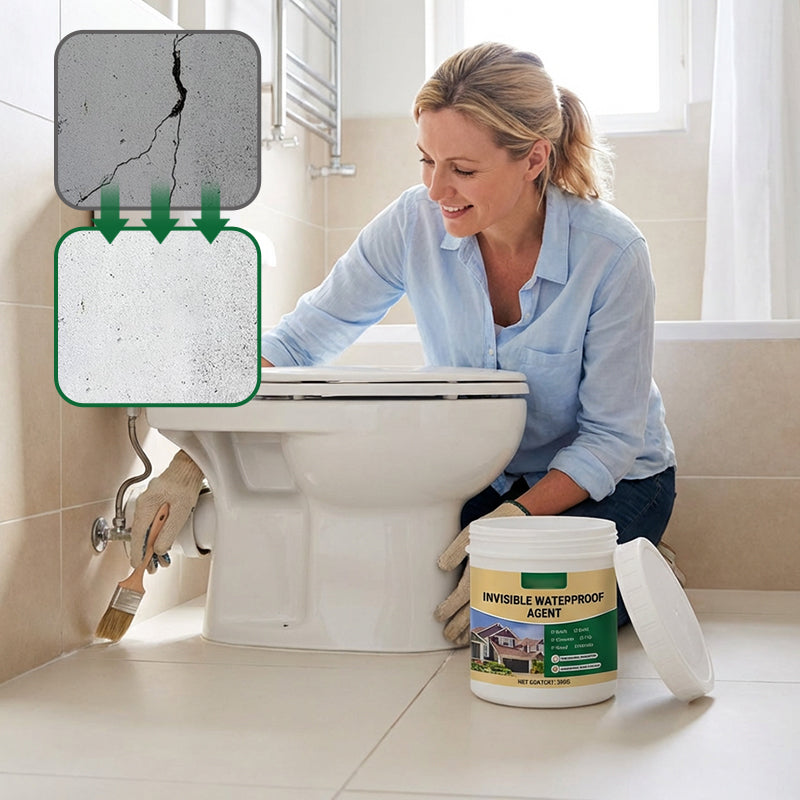 🥳2026 HOT SALE🥳💞50K+ SOLD! 💧🖌️ 50% OFF! Transparent Waterproof Sealant – brush-on clear barrier seals small leaks & cracks. No demolition, keeps original look! 🏠✅