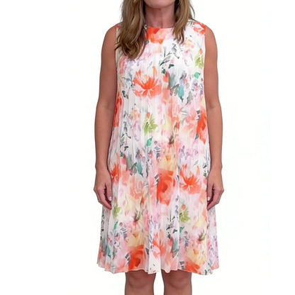 💥 Special Sale 50% OFF💥Women’s Sleeveless Floral Print Pleated Dress
