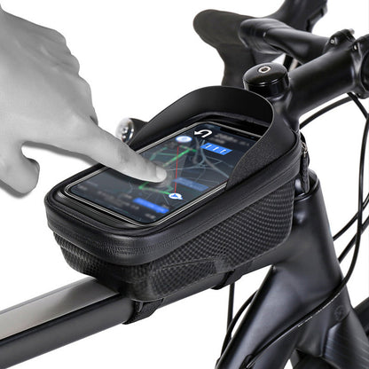 🚲 HOT SALE! ⚡ Waterproof Bike Mounted Phone Holder Bag – Waterproof & Dustproof, Shockproof Protection, Adjustable Strap, Secure Fit for Cycling & Outdoor Activities 📱