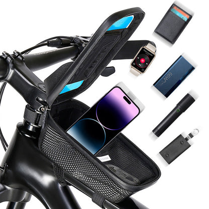 🚲 HOT SALE! ⚡ Waterproof Bike Mounted Phone Holder Bag – Waterproof & Dustproof, Shockproof Protection, Adjustable Strap, Secure Fit for Cycling & Outdoor Activities 📱