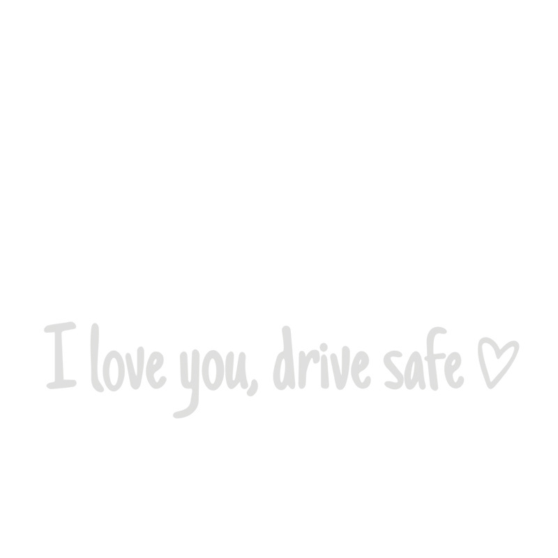 💗I Love You Drive Safe Car Rearview Mirror Decal👱‍♂️