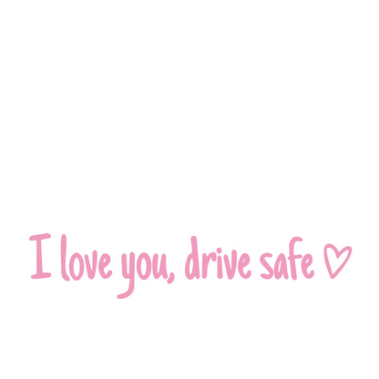 💗I Love You Drive Safe Car Rearview Mirror Decal👱‍♂️