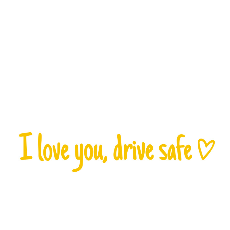 💗I Love You Drive Safe Car Rearview Mirror Decal👱‍♂️