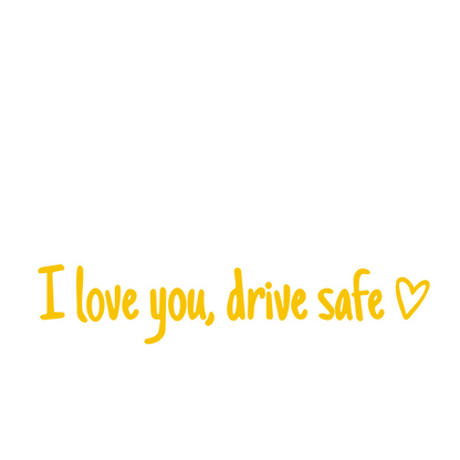 💗I Love You Drive Safe Car Rearview Mirror Decal👱‍♂️