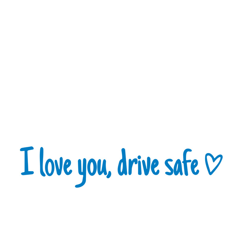 💗I Love You Drive Safe Car Rearview Mirror Decal👱‍♂️
