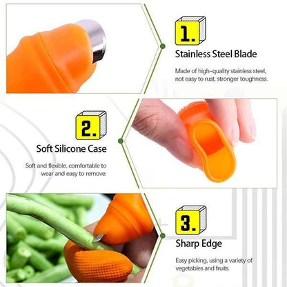🌿👍 Thumb Knife for Gardening – Stainless Steel Finger Cutter for Vegetable, Fruit & Flower Harvesting