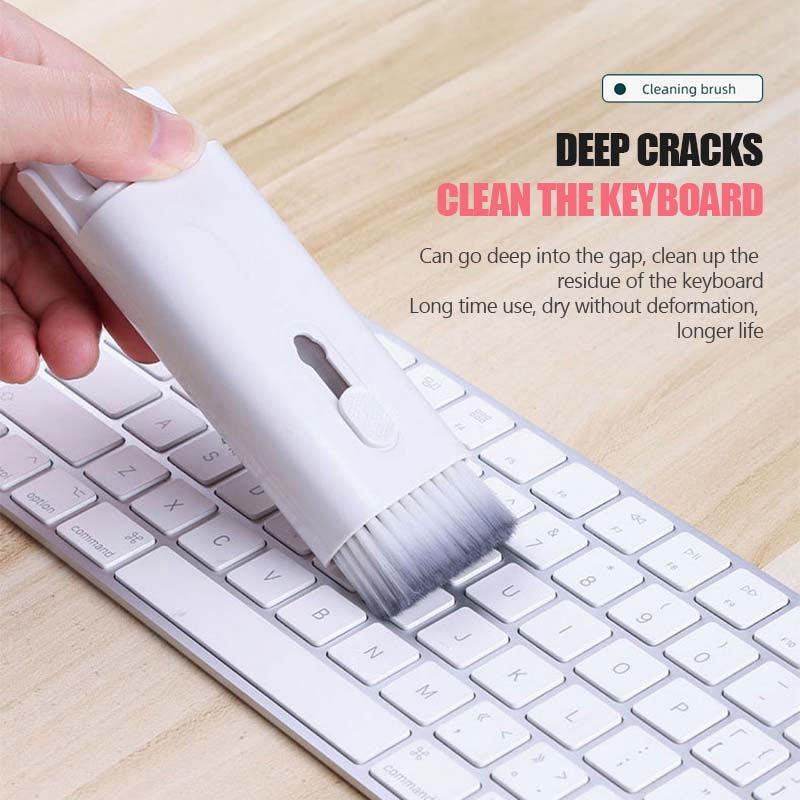 7-in-1 Keyboard Cleaning Tool, Multifunctional Dust Removal Brush for Phone, Earphones, Computer, Laptop Cleaner for Watch, Camera & Lenses, Electronic Gadgets