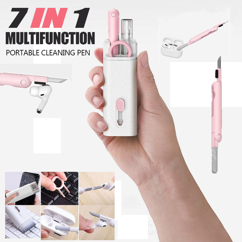 7-in-1 Keyboard Cleaning Tool, Multifunctional Dust Removal Brush for Phone, Earphones, Computer, Laptop Cleaner for Watch, Camera & Lenses, Electronic Gadgets