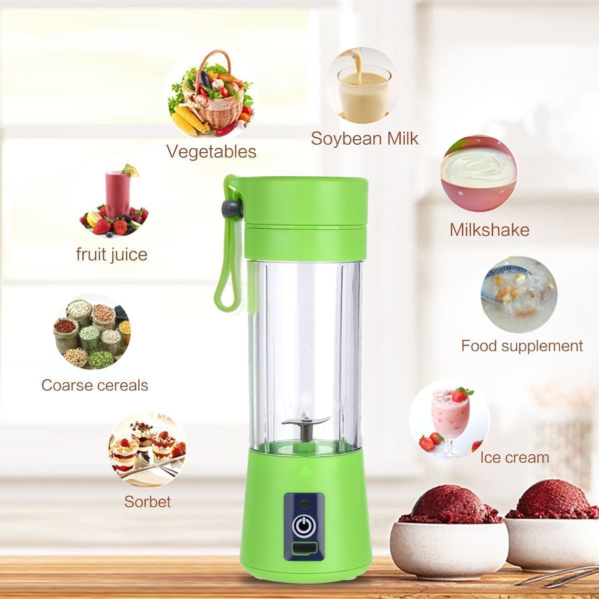ordless Portable Blender | On-the-go Blending, Sleek Cordless Design | Smoothies, Protein Shakesr