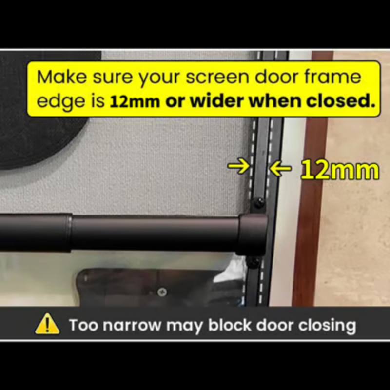Aluminum RV Screen Door Handle Bar