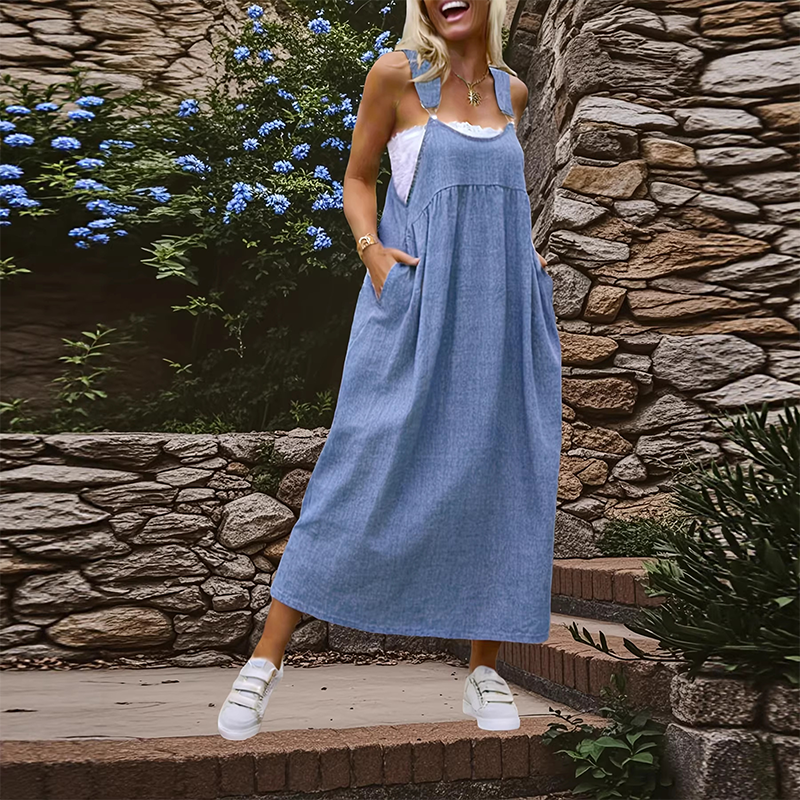 👗 60% OFF NOW! 🌸A loose-fitting, cloud-like dress ☁️ Lightweight, breathable, and not stuffy 🌬️ Comes with a hidden large pocket 📱