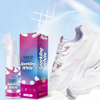 ✨ BUY 2 GET 1 FREE ✨ 🧼Waterless Foam White Shoe Cleaner with Brush💦