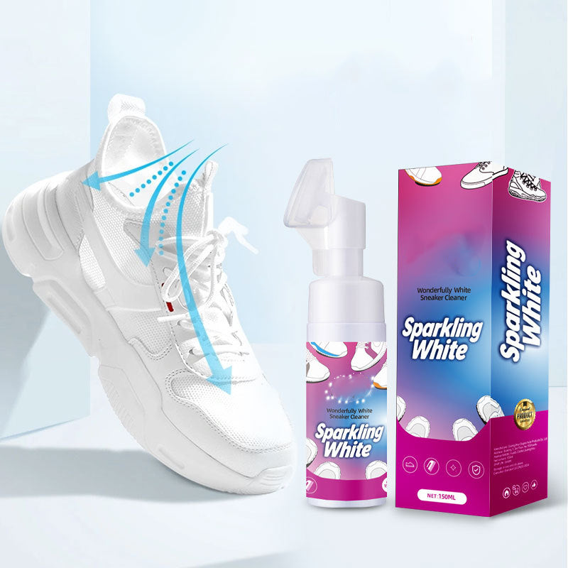 ✨ BUY 2 GET 1 FREE ✨ 🧼Waterless Foam White Shoe Cleaner with Brush💦