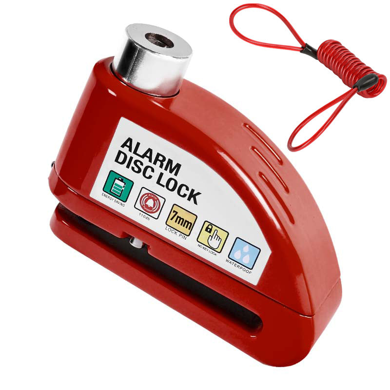 🔒 Motorcycle/Bicycle Disc Brake Lock with Alarm | Instant security, effective deterrent 🚨