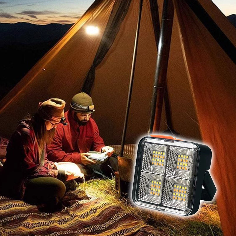 ⏳Limited-time 50% off⏰Portable Solar Work Light with 4 Lighting Modes🏕️💡