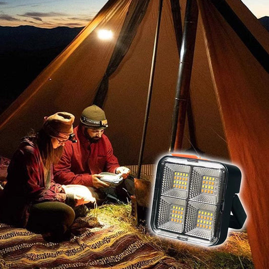 ⏳Limited-time 50% off⏰Portable Solar Work Light with 4 Lighting Modes🏕️💡