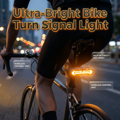 🚴 49% OFF NOW! 🔦 Wireless Turn Signal Light for Bicycles – Rechargeable, Waterproof & Perfect for Night Safety 💡