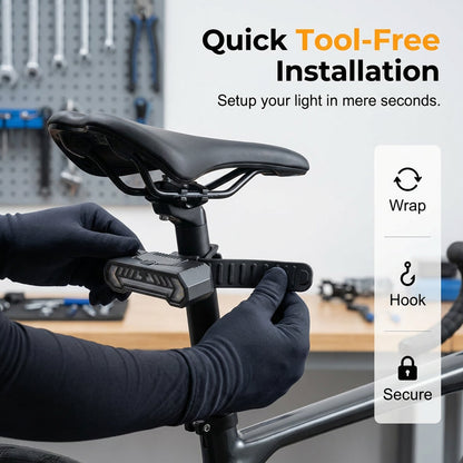 🚴 49% OFF NOW! 🔦 Wireless Turn Signal Light for Bicycles – Rechargeable, Waterproof & Perfect for Night Safety 💡