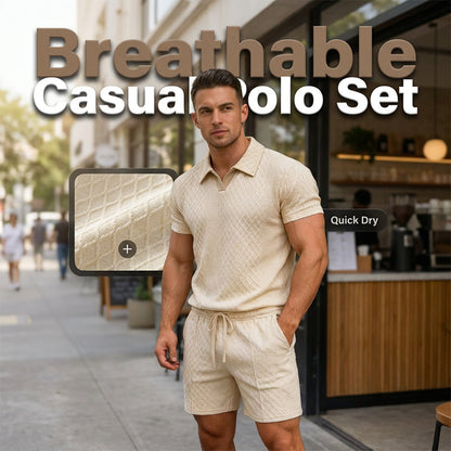 📢📢40% OFF !! ⏰Breathable Knit Casual Set – Wrinkle-Free, Relaxed Fit