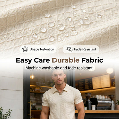 📢📢40% OFF !! ⏰Breathable Knit Casual Set – Wrinkle-Free, Relaxed Fit