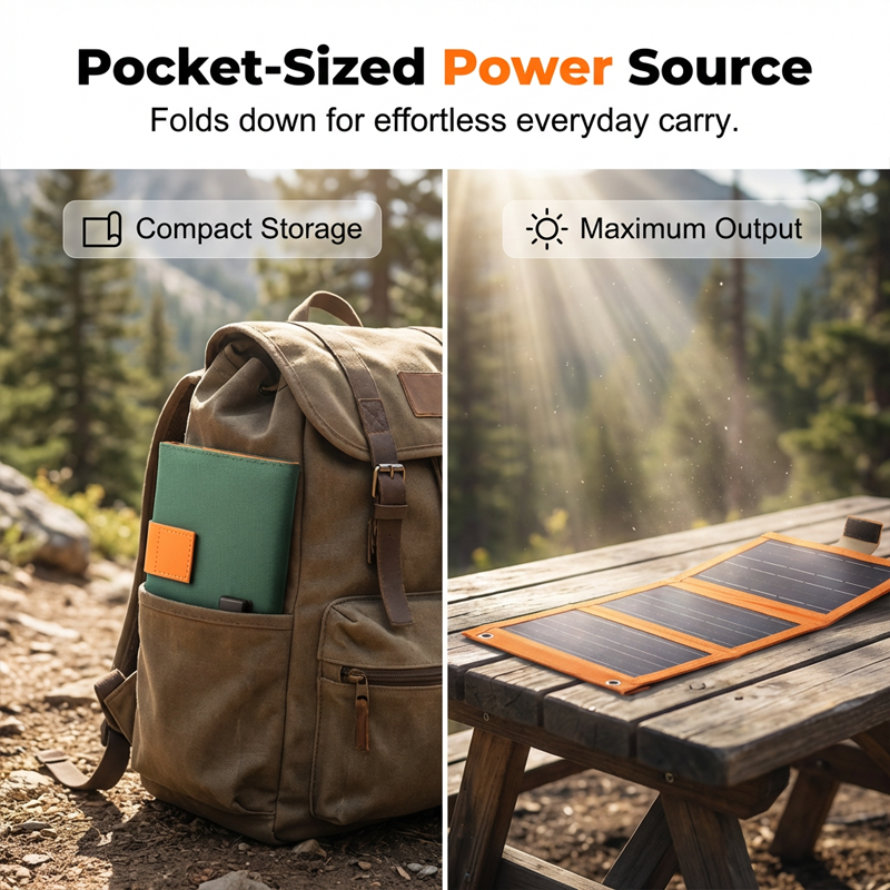 🔥 Hot sale 46% OFF🔥Portable Solar Panel with USB Charging